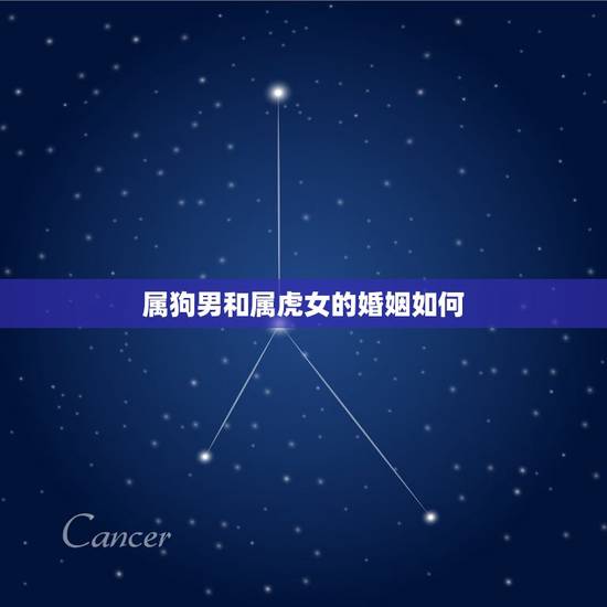 属狗男和属虎女的婚姻如何，女属虎和男属狗，是否相配？