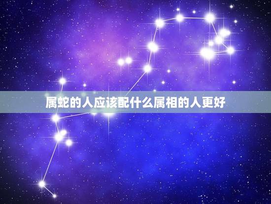 属蛇的人应该配什么属相的人更好，属蛇人和什么属相的人合作共事最好