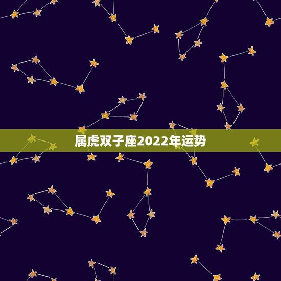 属虎双子座2022年运势，2010年 属虎双子座`全年运势如何？