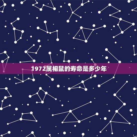 1972属相鼠的寿命是多少年,72年属鼠多少岁寿终 1972属相鼠的寿命是多少年,72年属鼠多少岁寿终