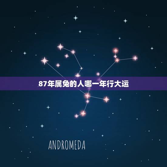 87年属兔的人哪一年行大运,1987年的兔那年才行大运 87年属兔的人哪一年行大运,1987年的兔那年才行大运