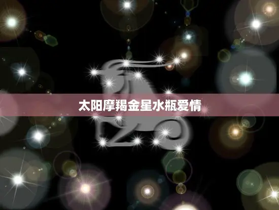 太阳摩羯金星水瓶爱情(星座配对冷静稳重与独立自主的完美结合) 太阳摩羯金星水瓶爱情(星座配对冷静稳重与独立自主的完美结合)