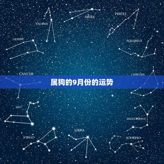属狗的9月份的运势，七月份的属狗的今年下半年运势如何
