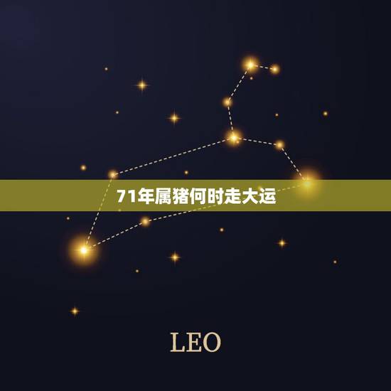 71年属猪何时走大运,83年属猪40岁以后大运 71年属猪何时走大运,83年属猪40岁以后大运