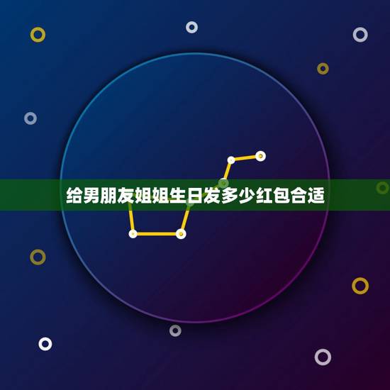 给男朋友姐姐生日发多少红包合适，姐弟应该发多少红包？