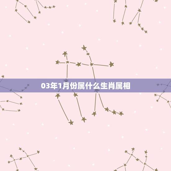 03年1月份属什么生肖属相，2003年阳历1月28日出生属什么生肖。按