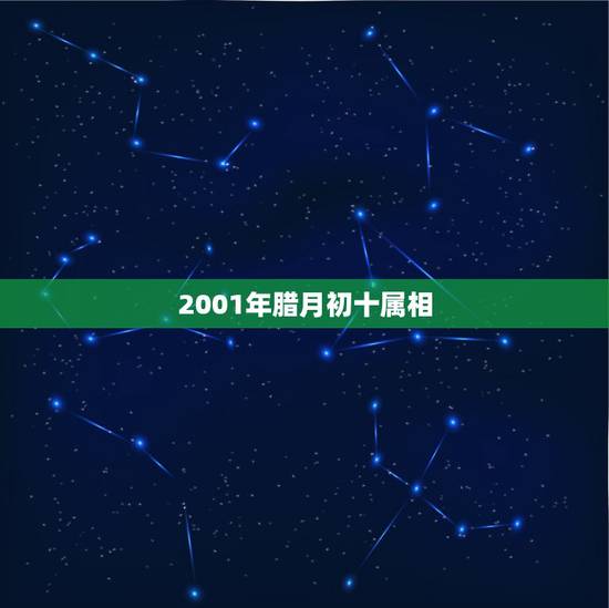 2001年腊月初十属相，1996年腊月十二月初十出生属什么？谢谢