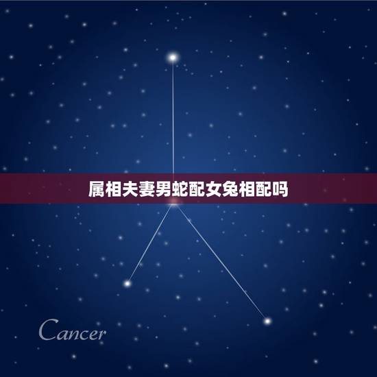 属相夫妻男蛇配女兔相配吗，属兔男和属蛇女配吗