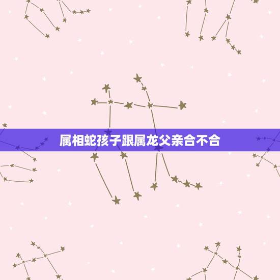 属相蛇孩子跟属龙父亲合不合,属龙和属龙的合不合 属相蛇孩子跟属龙父亲合不合,属龙和属龙的合不合