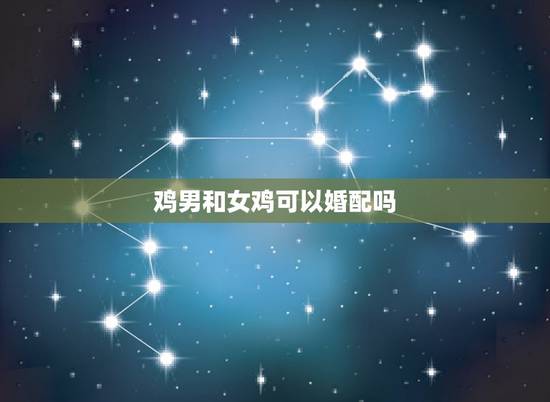 鸡男和女鸡可以婚配吗，属鸡男和属鸡女婚配结果，属鸡男人和属鸡女人配吗