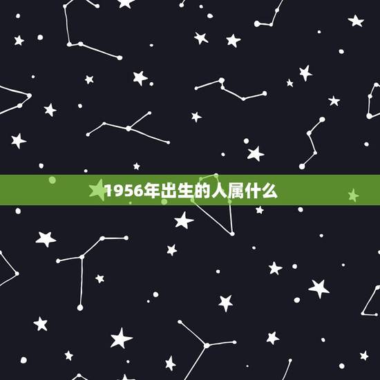 1956年出生的人属什么,1956年五行属什么命 1956年出生的人属什么,1956年五行属什么命