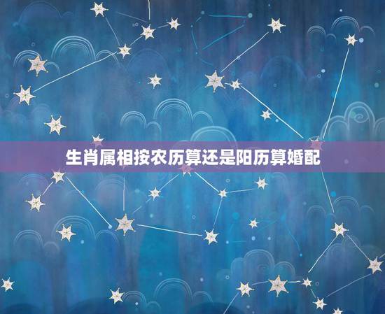 生肖属相按农历算还是阳历算婚配,求生肖是按农历算还是阳历算? 生肖属相按农历算还是阳历算婚配,求生肖是按农历算还是阳历算?