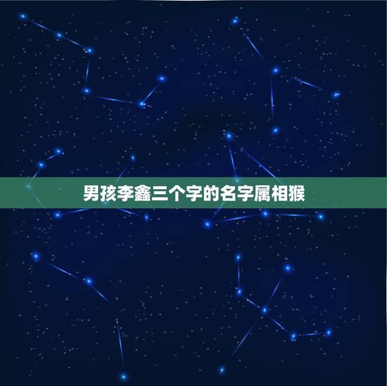 男孩李鑫三个字的名字属相猴，猴年儿子取名李鑫锐怎么样