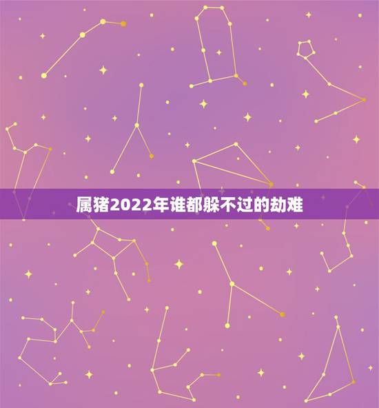 属猪2022年谁都躲不过的劫难,2022年属猪人的全年运势 属猪2022年谁都躲不过的劫难,2022年属猪人的全年运势