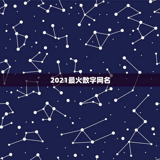 2021最火数字网名，2021最火的新网名有哪些？