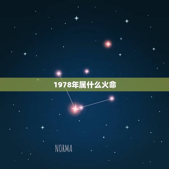 1978年属什么火命，1978年属马的到底是火命还是土命