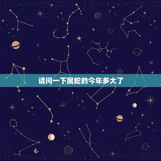 请问一下属蛇的今年多大了,属蛇今年多大岁数2022 年 请问一下属蛇的今年多大了,属蛇今年多大岁数2022 年