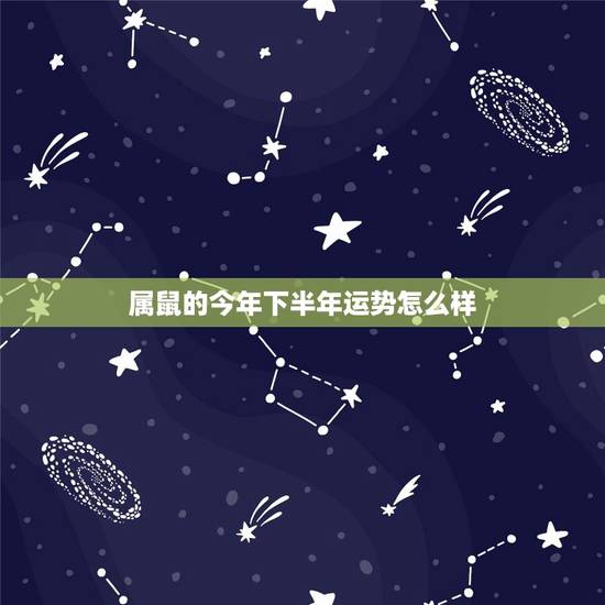 属鼠的今年下半年运势怎么样，72属鼠49岁大运以后运势