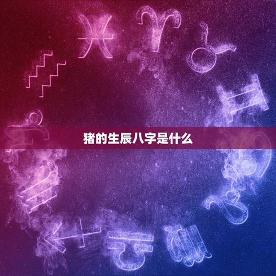 猪的生辰八字是什么,1995年属猪是什么命 猪的生辰八字是什么,1995年属猪是什么命