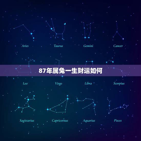 87年属兔一生财运如何,87的兔子财运怎么样 87年属兔一生财运如何,87的兔子财运怎么样
