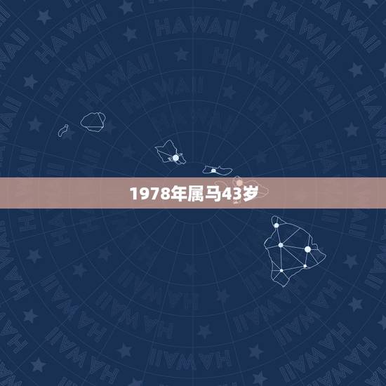 1978年属马43岁，43岁，属马，哪一年出生？