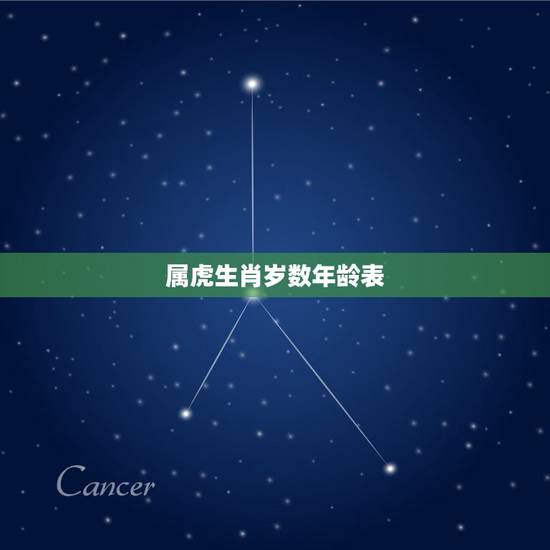 属虎生肖岁数年龄表，属牛的年龄表