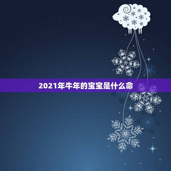2021年牛年的宝宝是什么命，2021年是什么牛五行属什么