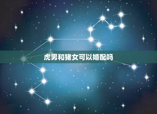 虎男和猪女可以婚配吗，属猪女和属虎男配吗 详细�0�3