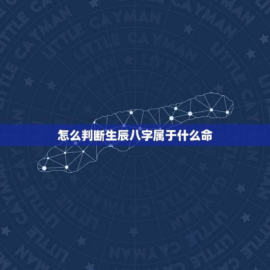 怎么判断生辰八字属于什么命，怎么查自己属于什么命