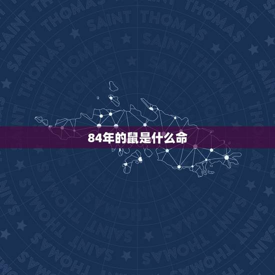 84年的鼠是什么命，84年的鼠是什么命的人