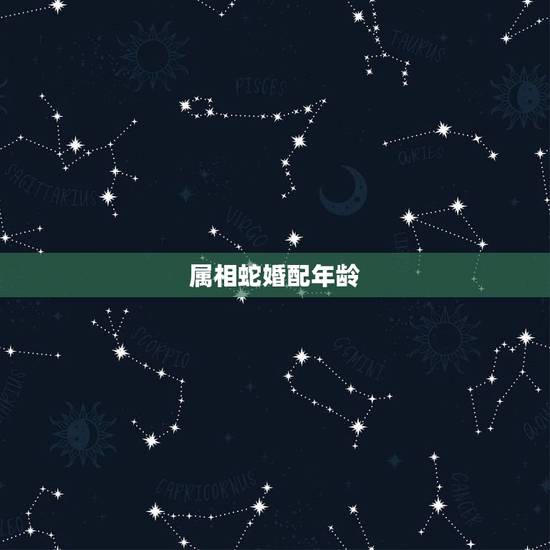 属相蛇婚配年龄，属相婚配十二生肖年龄表