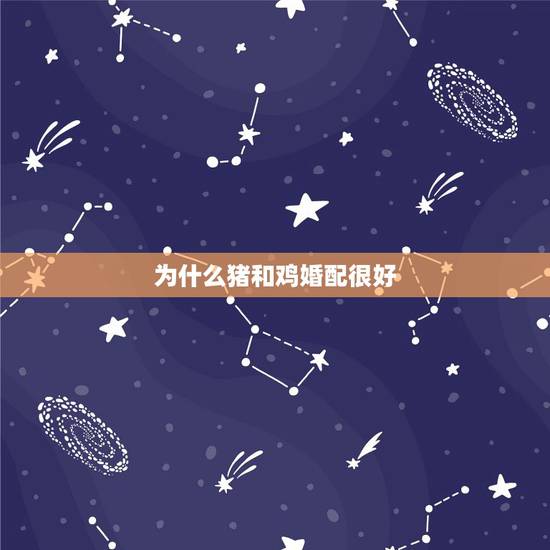 为什么猪和鸡婚配很好，属鸡与属猪婚配合适吗