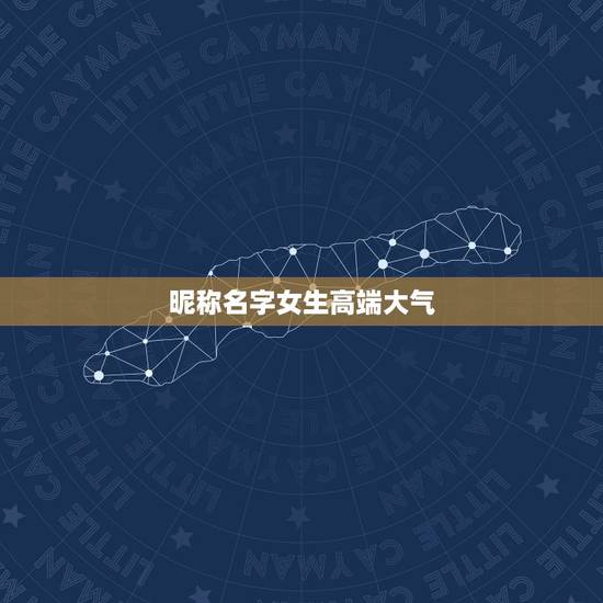 昵称名字女生高端大气，求高端大气上档次的名字（女孩）