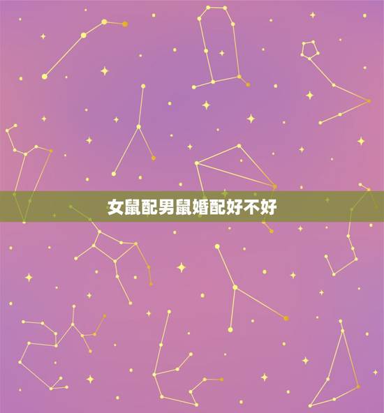 女鼠配男鼠婚配好不好,男属狗和女属鼠相配婚姻如何 女鼠配男鼠婚配好不好,男属狗和女属鼠相配婚姻如何