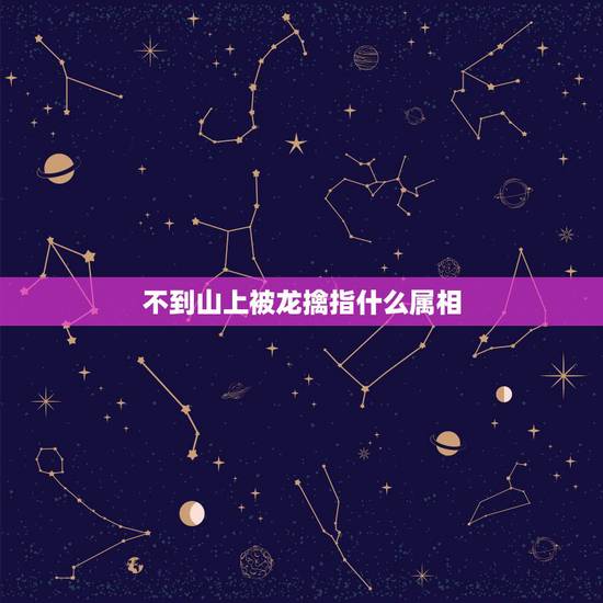 不到山上被龙擒指什么属相，怎么有的十二生肖？十二生肖代表什么？