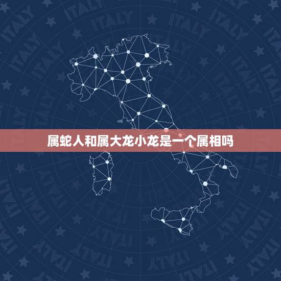属蛇人和属大龙小龙是一个属相吗，大龙和蛇属相处？