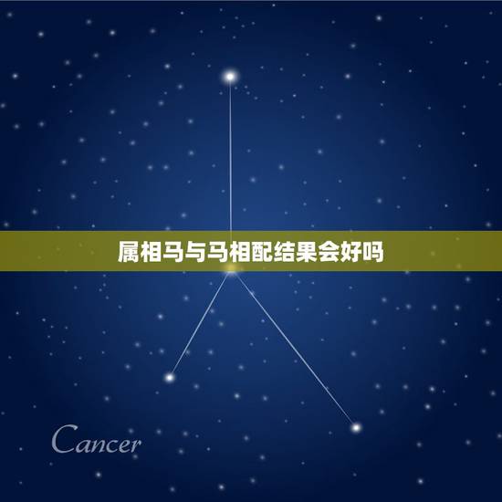 属相马与马相配结果会好吗，属马的和属马的属相配吗