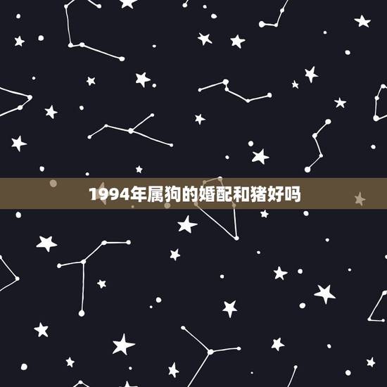 1994年属狗的婚配和猪好吗,属狗和属猪的相配吗?能生活在一起吗? 1994年属狗的婚配和猪好吗,属狗和属猪的相配吗?能生活在一起吗?