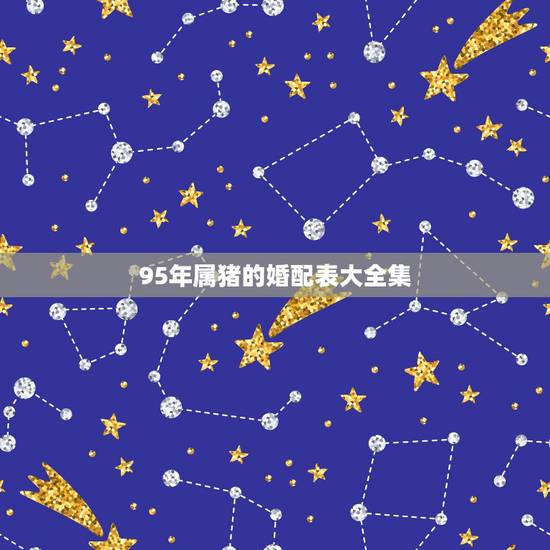 95年属猪的婚配表大全集,1995属猪的女人旺夫吗 95年属猪的婚配表大全集,1995属猪的女人旺夫吗