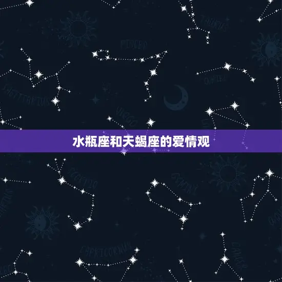 水瓶座和天蝎座的爱情观