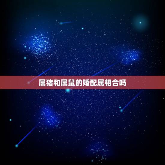属猪和属鼠的婚配属相合吗,属猪跟属鼠的结婚合吗? 属猪和属鼠的婚配属相合吗,属猪跟属鼠的结婚合吗?
