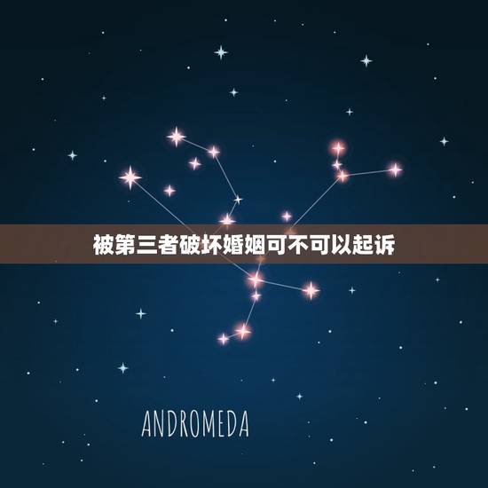被第三者破坏婚姻可不可以起诉，第三者导致的婚姻破裂，是否可诉讼追究其责