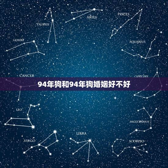 94年狗和94年狗婚姻好不好，94年属狗女狗婚姻相配好吗