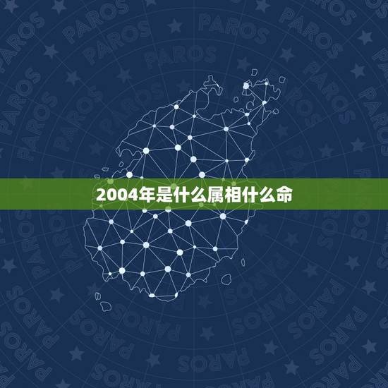 2004年是什么属相什么命,2004年出生属什么生肖 2004年是什么属相什么命,2004年出生属什么生肖