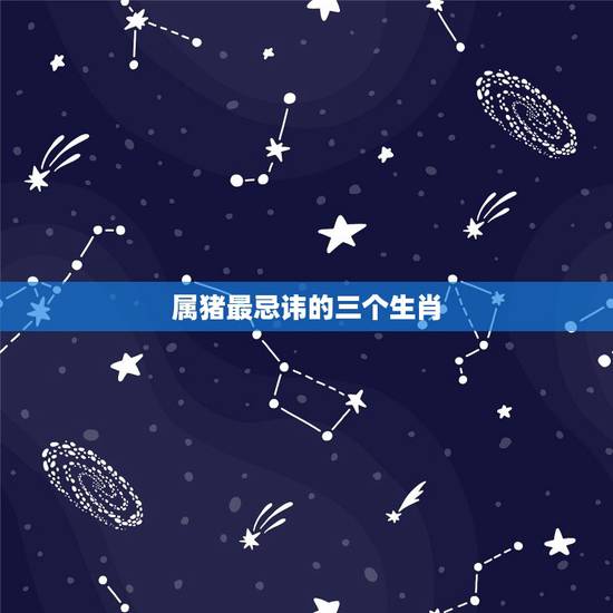 属猪最忌讳的三个生肖,十二生肖属猪的年份 属猪最忌讳的三个生肖,十二生肖属猪的年份