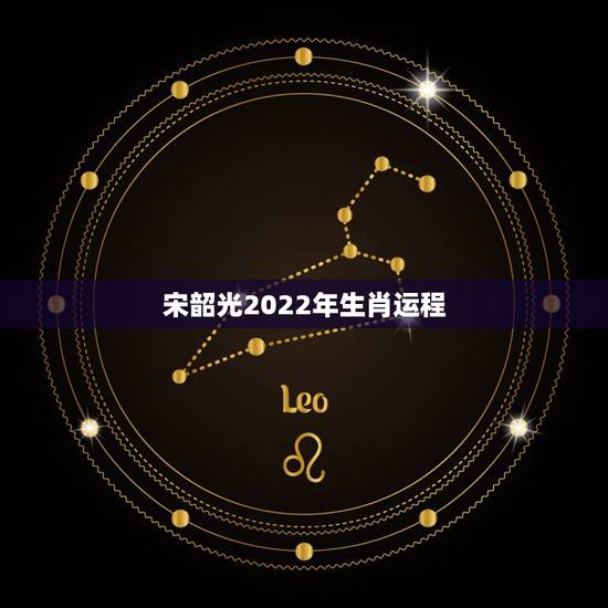 宋韶光2022年生肖运程 宋韶光2022年运势
