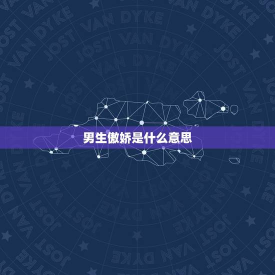 男生傲娇是什么意思,男生对女生傲娇是什么意思 男生傲娇是什么意思,男生对女生傲娇是什么意思