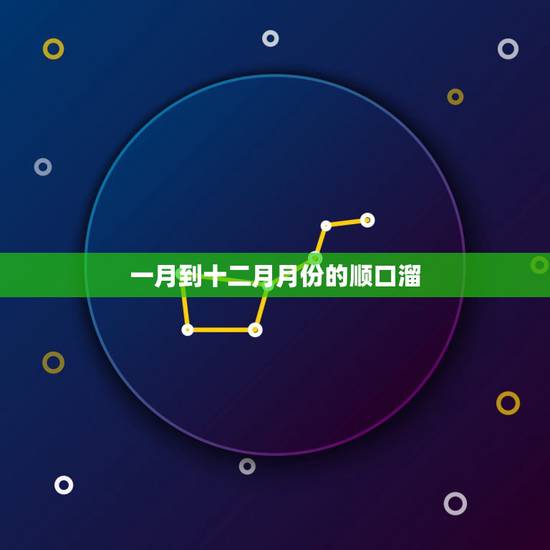 一月到十二月月份的顺口溜,一月到十二月月份的歌 一月到十二月月份的顺口溜,一月到十二月月份的歌
