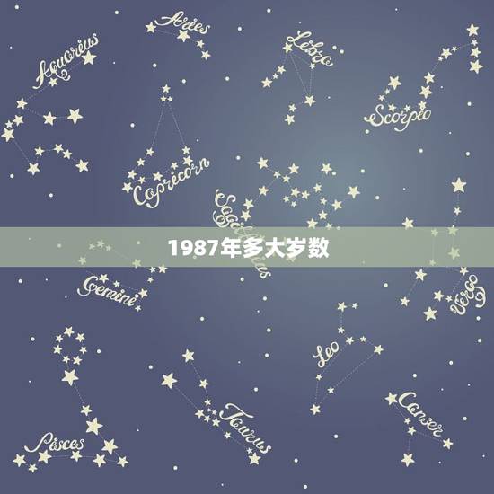 1987年多大岁数，1982年多大岁数