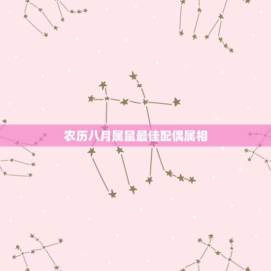农历八月属鼠最佳配偶属相,属鼠的最佳配偶 属鼠的命运性格 属鼠的和什么 农历八月属鼠最佳配偶属相,属鼠的最佳配偶 属鼠的命运性格 属鼠的和什么